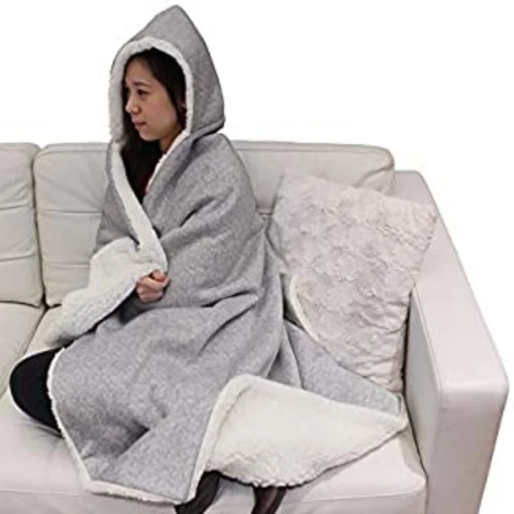 - Hooded throw blanket